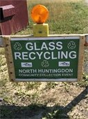 Glass Recycling Sign