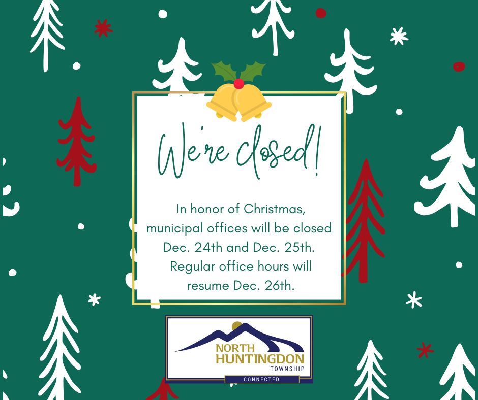 In honor of Christmas, our offices will be closed Dec. 24th and Dec. 25th. Regular office hours will